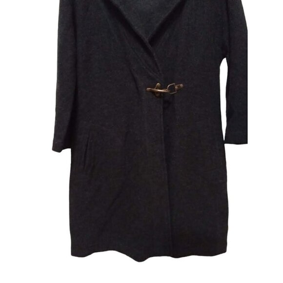 FENN Wright Manson Gray Wool Latch Hook Hooded Cardigan Sz M - Picture 4 of 8